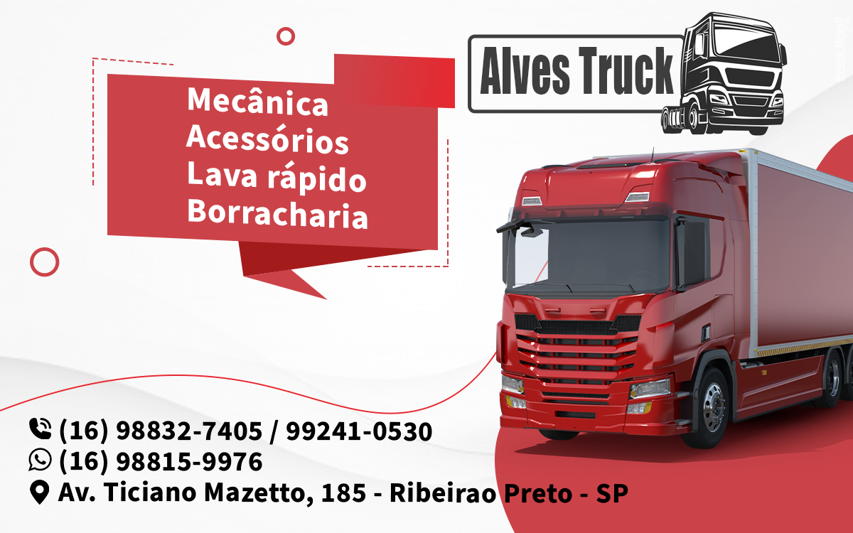 Alves Truck Lavador Estacionamento e Borracharia Brodowski - Área 17 - Seu guia de empresas em São José do Rio Preto e região.