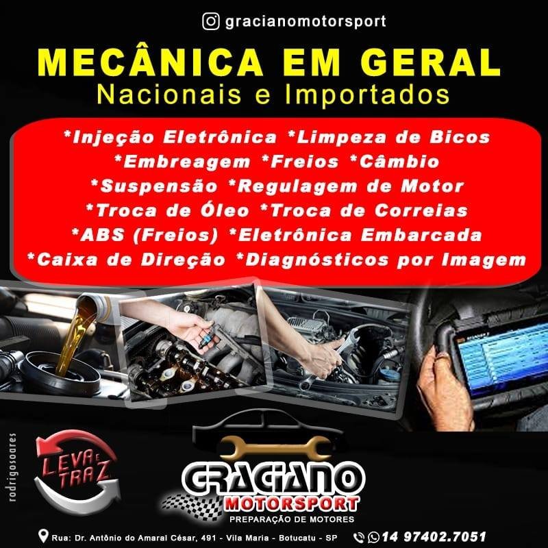 Auto Mecânica Graciano Botucatu - Área 17 - Seu guia de empresas em São José do Rio Preto e região.