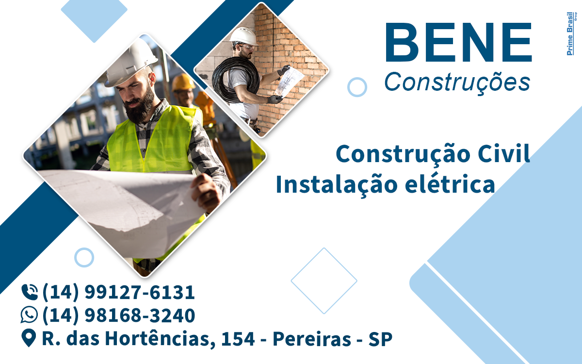 Bene Construções Tietê - Área 17 - Seu guia de empresas em São José do Rio Preto e região.