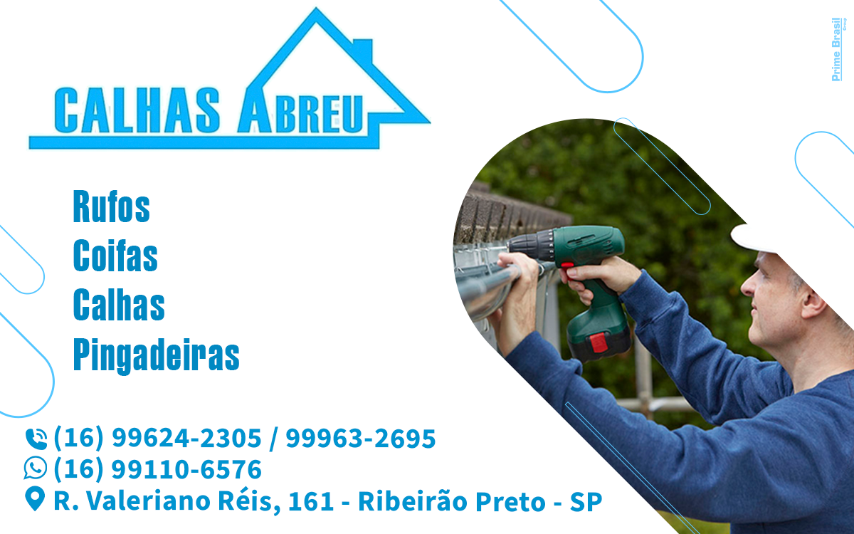 Calhas Abreu Brodowski - Área 17 - Seu guia de empresas em São José do Rio Preto e região.