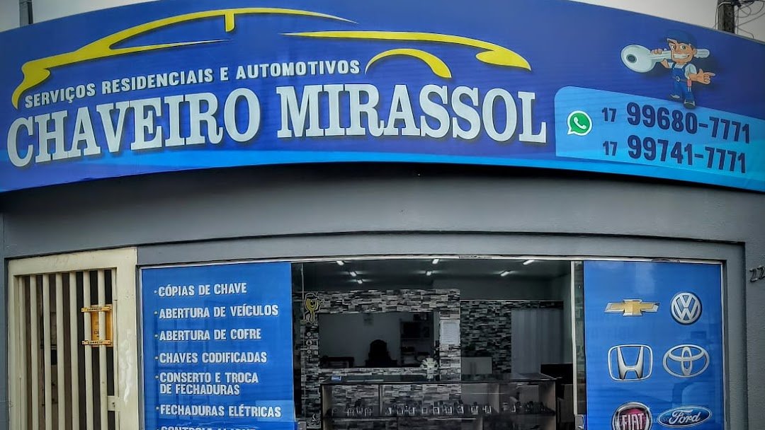 Chaveiro Mirassol - Chaveiro 24 Horas em Neves Paulista-SP - Área 17 - Seu guia de empresas em São José do Rio Preto e região.