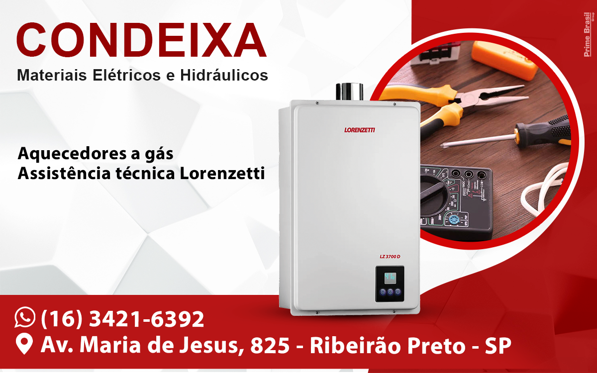 Condeixa Materiais Elétricos e Hidráulicos Araraquara - Área 17 - Seu guia de empresas em São José do Rio Preto e região.