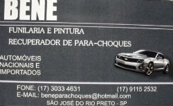 Bene Funilaria e Pintura - Área 17 - Seu guia de empresas em São José do Rio Preto e região.