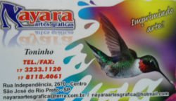 Nayara Artes Gráficas - Área 17 - Seu guia de empresas em São José do Rio Preto e região.