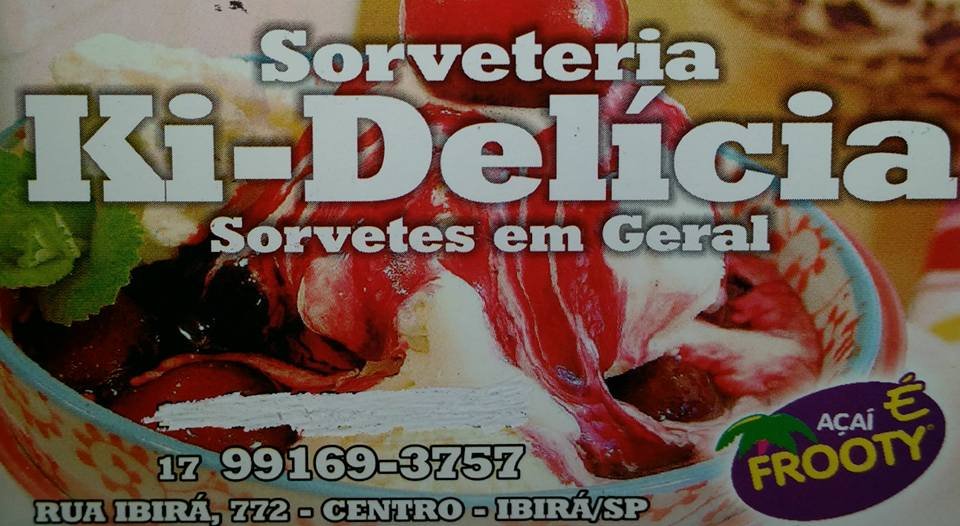 Sorveteria Ki Delícia Açaí Ibirá - Área 17 - Seu guia de empresas em São José do Rio Preto e região.