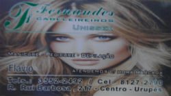 F. Fernandes Cabeleireiros Unissex & Boutique - Área 17 - Seu guia de empresas em São José do Rio Preto e região.