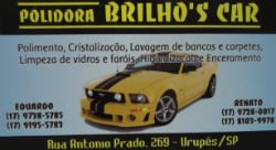 Polidora Brilho´s Car - Área 17 - Seu guia de empresas em São José do Rio Preto e região.