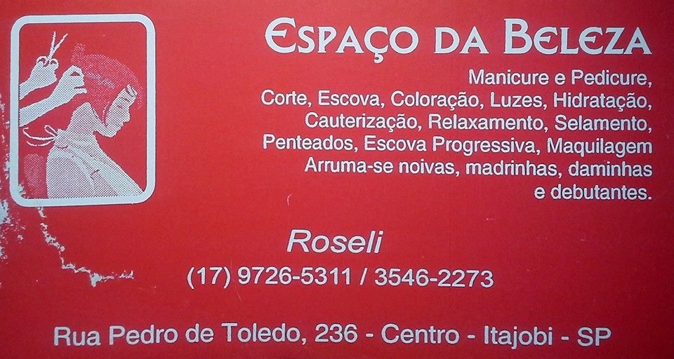 Espaço da Beleza Itajobi - Área 17 - Seu guia de empresas em São José do Rio Preto e região.