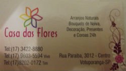 Casa das Flores - Área 17 - Seu guia de empresas em São José do Rio Preto e região.