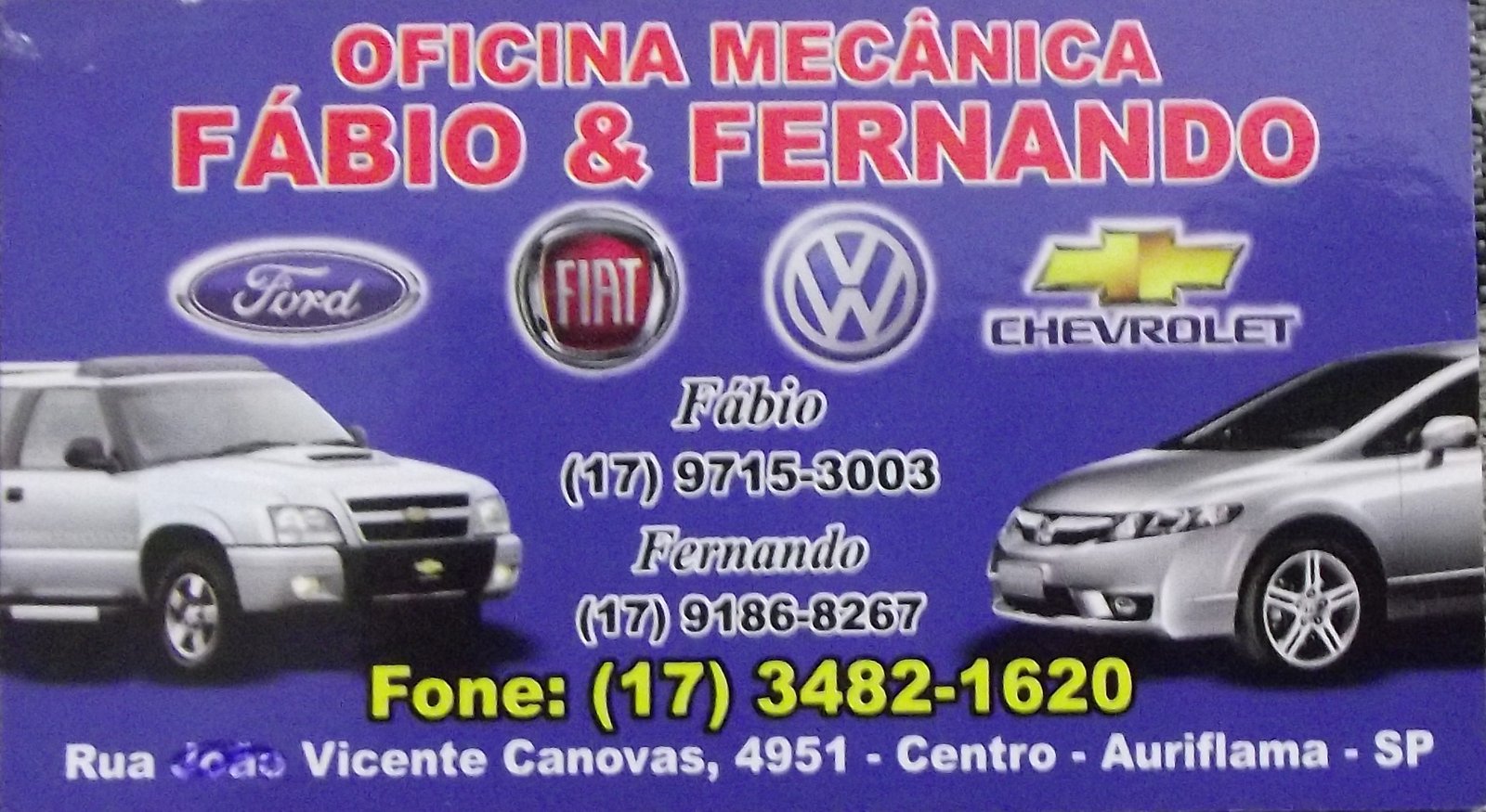 Fabio Auto Center - Área 17 - Seu guia de empresas em São José do Rio Preto e região.