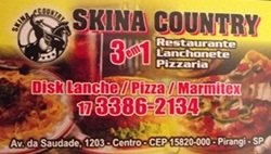 Restaurante e Lanchonete Pizzaria Skina Country - Área 17 - Seu guia de empresas em São José do Rio Preto e região.