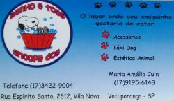 Banho e Tosa Snoopy Dog - Área 17 - Seu guia de empresas em São José do Rio Preto e região.