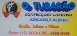 O Tubarão - Confecções Cardoso - Área 17 - Seu guia de empresas em São José do Rio Preto e região.