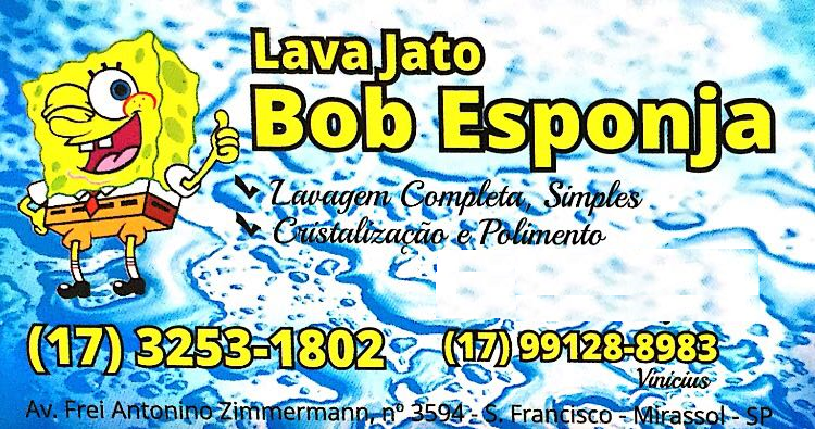 Lava Jato Bob Esponja Hidratação de Couro Mirassol  - Área 17 - Seu guia de empresas em São José do Rio Preto e região.