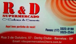 R&D Supermercado - Área 17 - Seu guia de empresas em São José do Rio Preto e região.