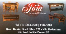Jóia Móveis Rústicos - Área 17 - Seu guia de empresas em São José do Rio Preto e região.