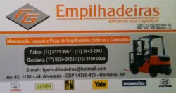 FG Empilhadeiras - Área 17 - Seu guia de empresas em São José do Rio Preto e região.