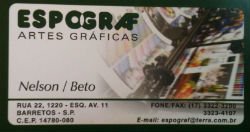 Espograf Artes graficas - Área 17 - Seu guia de empresas em São José do Rio Preto e região.