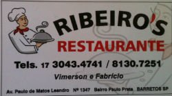 Ribeiro's Restaurante - Área 17 - Seu guia de empresas em São José do Rio Preto e região.