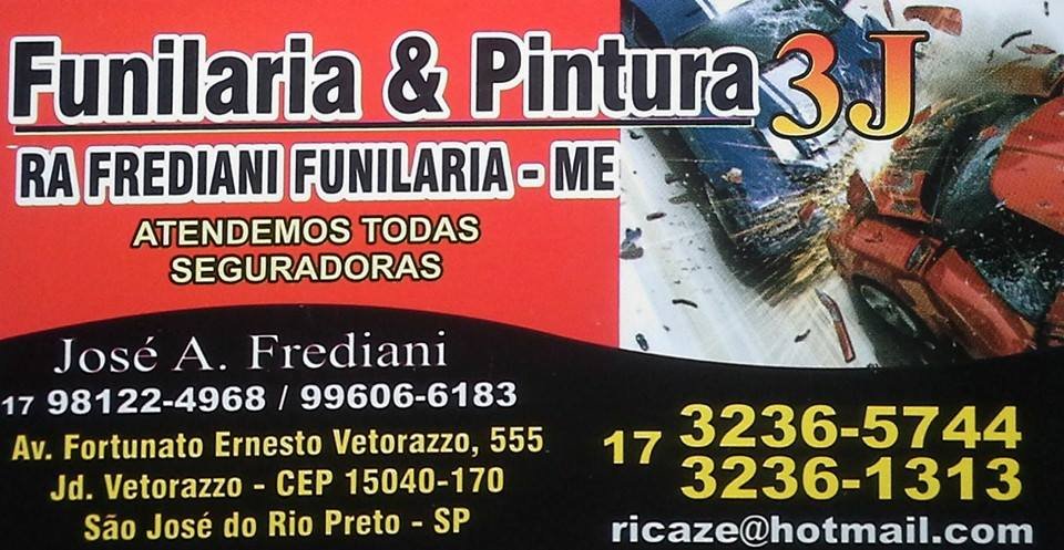 Funilaria e Pintura 3J Rio Preto - Área 17 - Seu guia de empresas em São José do Rio Preto e região.