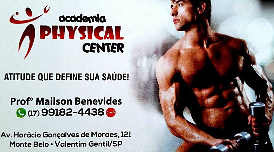 Academia Physical Center Valentim Gentil - Área 17 - Seu guia de empresas em São José do Rio Preto e região.