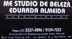 ME Studio de Beleza Eduarda Almeida - Área 17 - Seu guia de empresas em São José do Rio Preto e região.