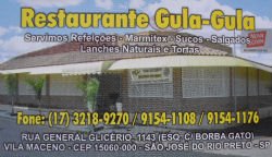 Restaurante Gula Gula São José do Rio Preto - Área 17 - Seu guia de empresas em São José do Rio Preto e região.