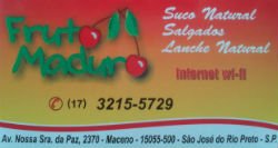 Fruto Maduro Lanchonete e Restaurante Rio Preto - Área 17 - Seu guia de empresas em São José do Rio Preto e região.