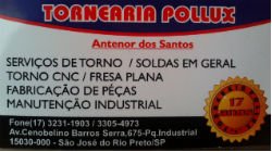 Tornearia Pollux - Área 17 - Seu guia de empresas em São José do Rio Preto e região.