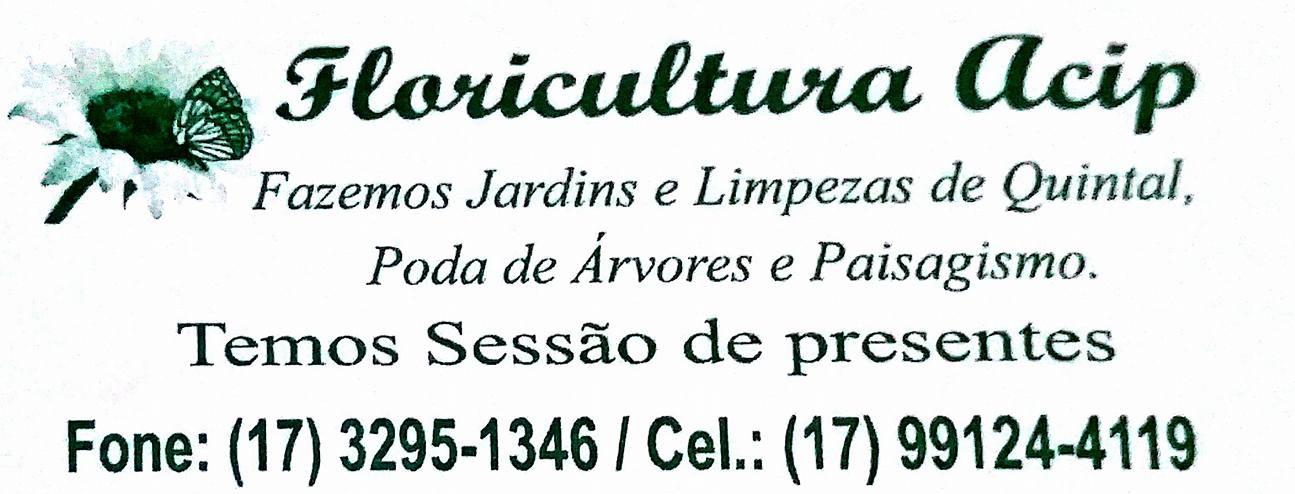 Floricultura Acip Monte Aprazível - Área 17 - Seu guia de empresas em São José do Rio Preto e região.