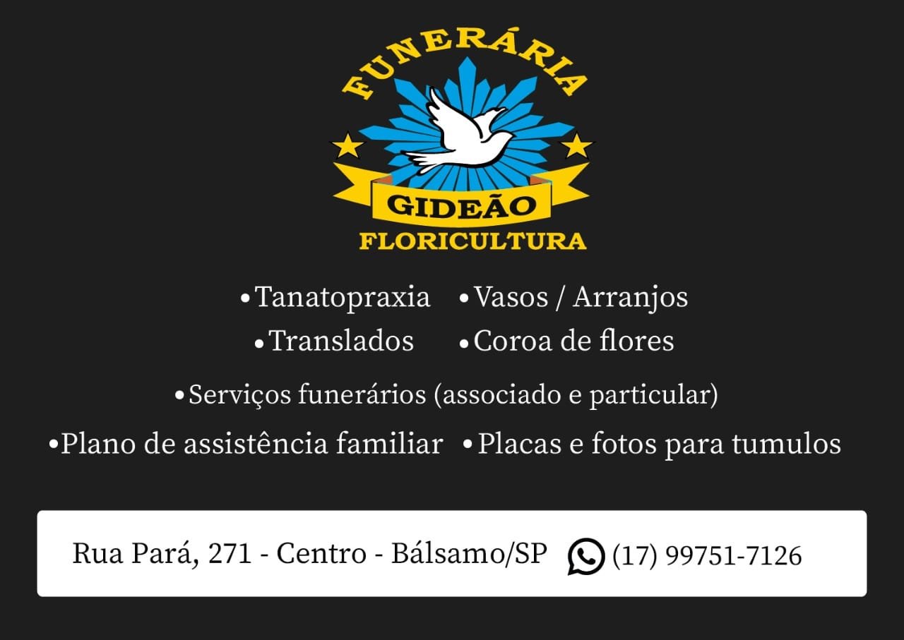 Funeraria e Floricultura Gideão Bálsamo - Área 17 - Seu guia de empresas em São José do Rio Preto e região.