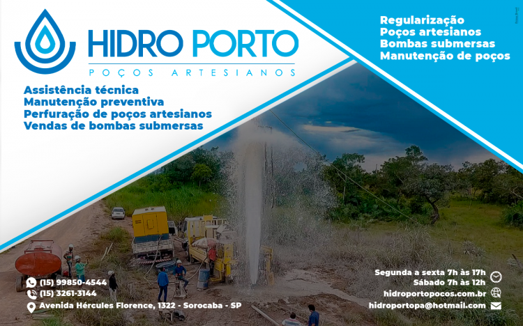 Hidro Porto Poços Artesianos Sorocaba - Área 17 - Seu guia de empresas em São José do Rio Preto e região.
