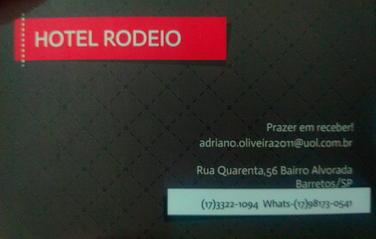 Hotel Rodeio - Hotel em Viradouro-SP - Área 17 - Seu guia de empresas em São José do Rio Preto e região.