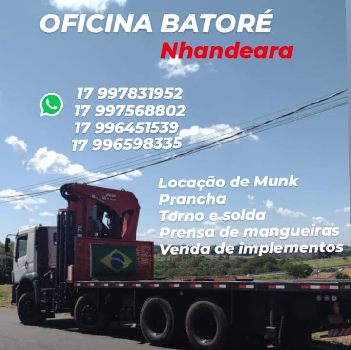 Locação de Munck Batoré Meridiano - Área 17 - Seu guia de empresas em São José do Rio Preto e região.
