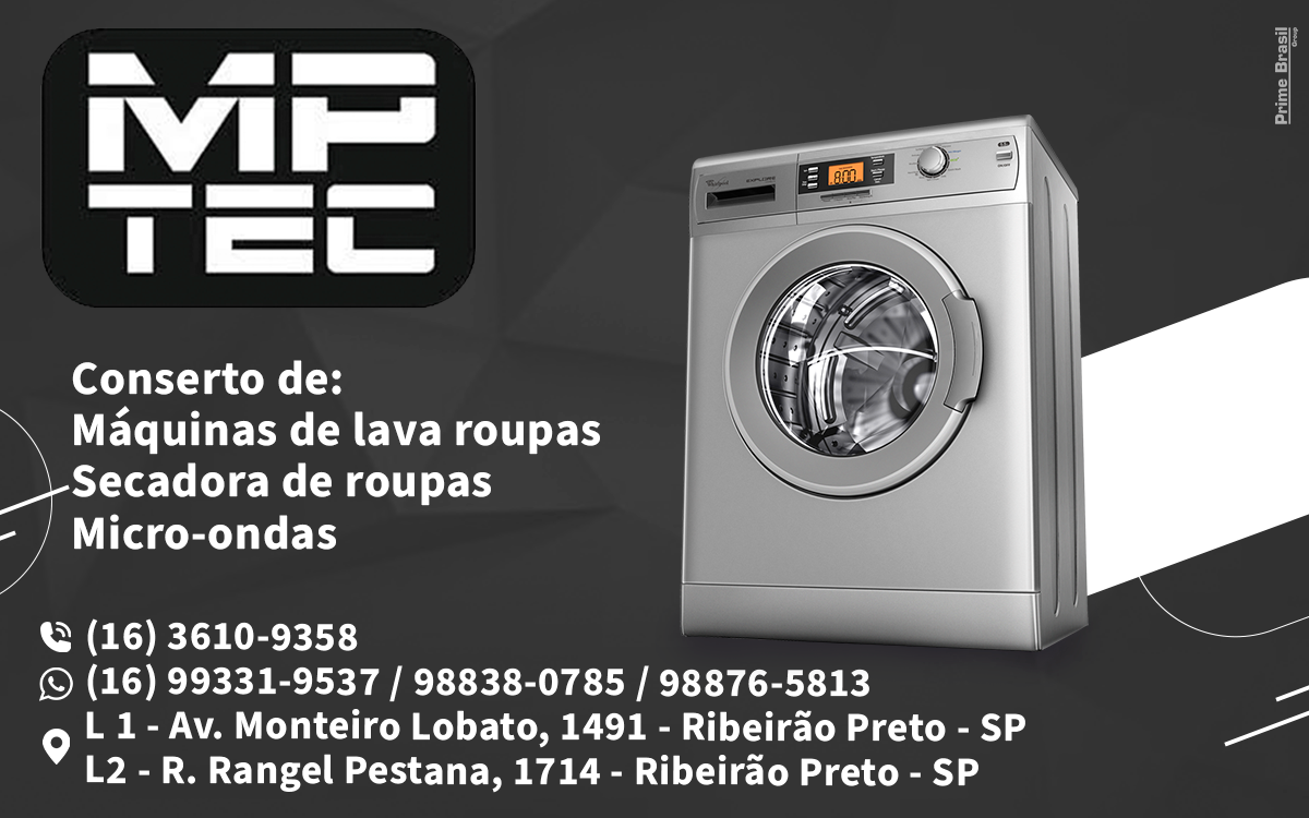 M P Tec Assistência Técnica Máquinas de Lavar Bonfim Paulista - Área 17 - Seu guia de empresas em São José do Rio Preto e região.
