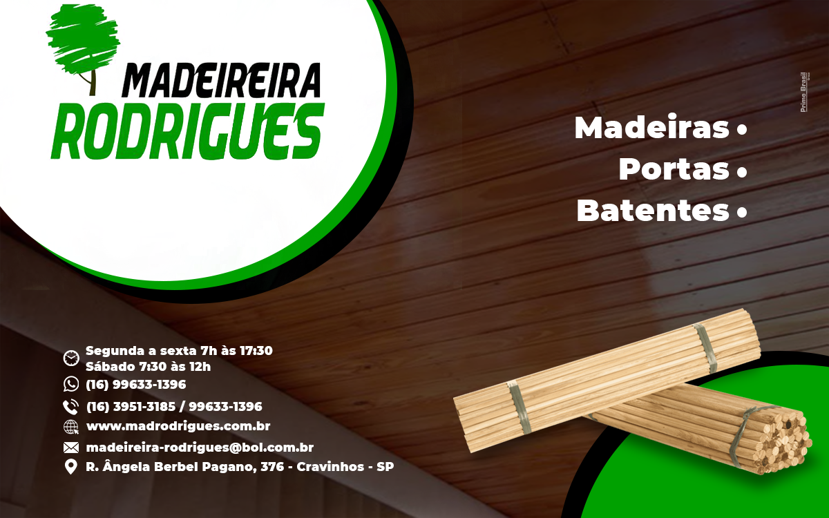 Madeireira Rodrigues Jardinópolis - Área 17 - Seu guia de empresas em São José do Rio Preto e região.
