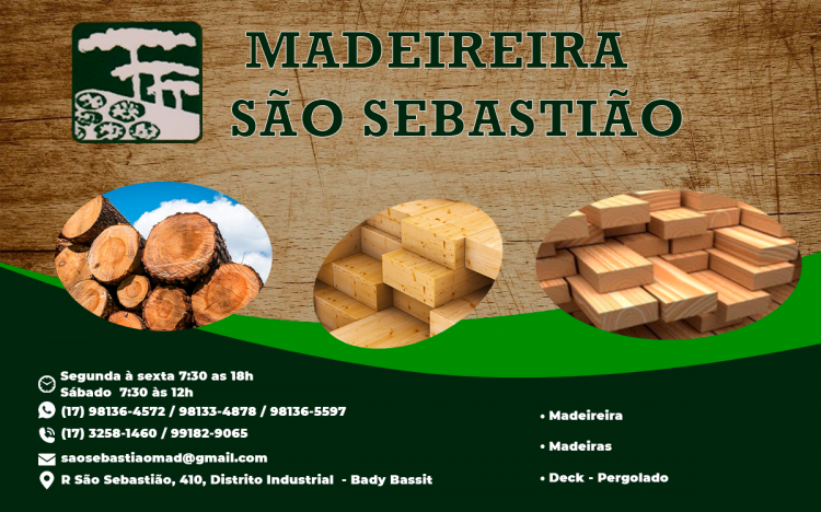 Madeireira São Sebastião São José do Rio Preto - Área 17 - Seu guia de empresas em São José do Rio Preto e região.