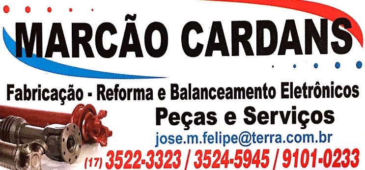 Marcão Cardans Fabricação Reforma Balanceamento Eletrônico Catanduva - Área 17 - Seu guia de empresas em São José do Rio Preto e região.