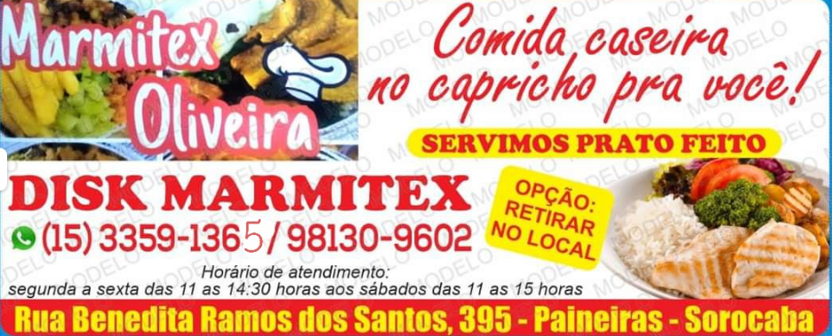 Marmitex Oliveira Sorocaba - Área 17 - Seu guia de empresas em São José do Rio Preto e região.
