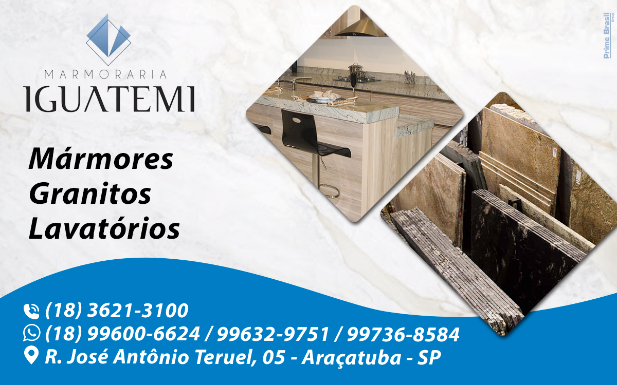 Marmoraria Iguatemi Santo Antônio do Aracanguá - Área 17 - Seu guia de empresas em São José do Rio Preto e região.