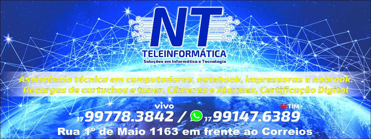 NT Teleinformática Palestina  - Área 17 - Seu guia de empresas em São José do Rio Preto e região.