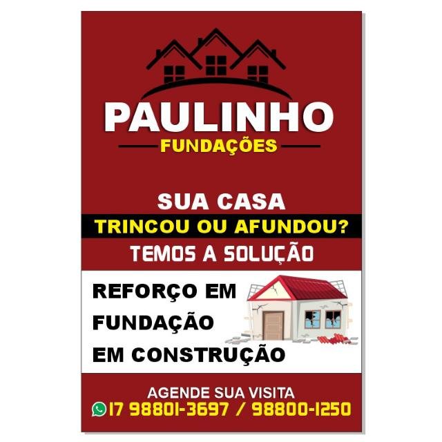 Paulinho Reforço em Fundação em Mirassol - Área 17 - Seu guia de empresas em São José do Rio Preto e região.