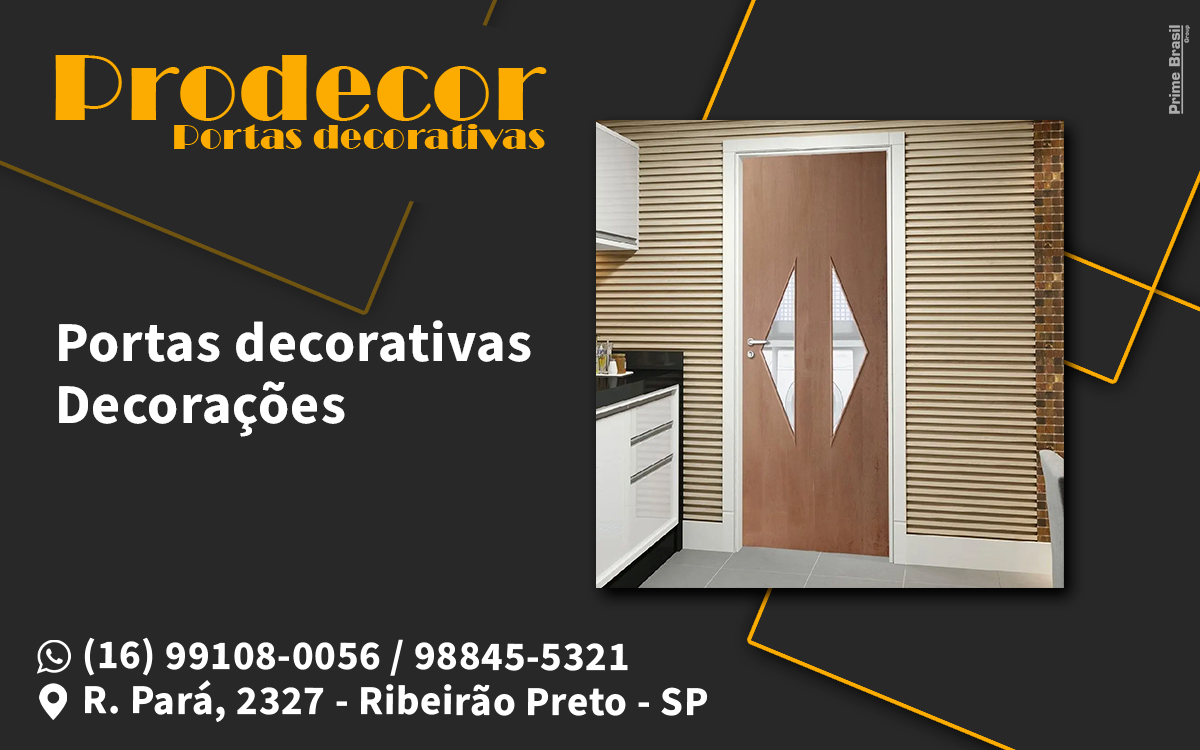 Prodecor Portas Decorativas Ribeirão Preto - Área 17 - Seu guia de empresas em São José do Rio Preto e região.