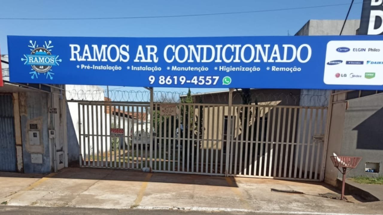 Ramos Ar-Condicionado - Venda, Instalação, Manutenção e Limpeza de Ar-Condicionado e Passagem de Redes Frigoríferas em Aparecida de Goiânia-GO - Área 17 - Seu guia de empresas em São José do Rio Preto e região.