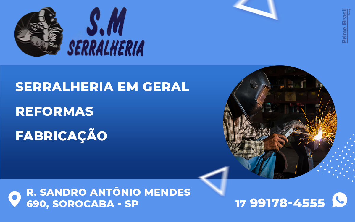 S M Serralheria Sorocaba - Área 17 - Seu guia de empresas em São José do Rio Preto e região.