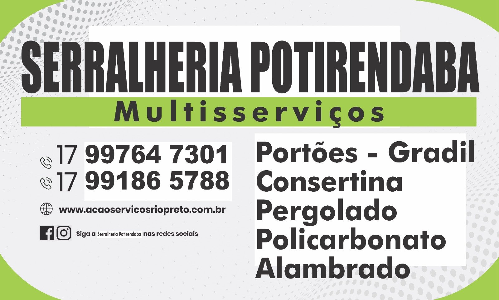 Serralheria Potirendaba Multi - Serviços Uchoa - Área 17 - Seu guia de empresas em São José do Rio Preto e região.