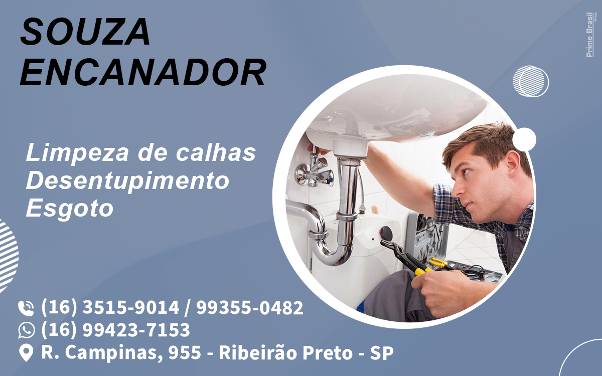 Souza Encanador Ribeirão Preto - Área 17 - Seu guia de empresas em São José do Rio Preto e região.