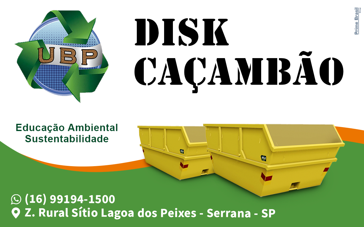 UBP Caçambas Serrana - Área 17 - Seu guia de empresas em São José do Rio Preto e região.