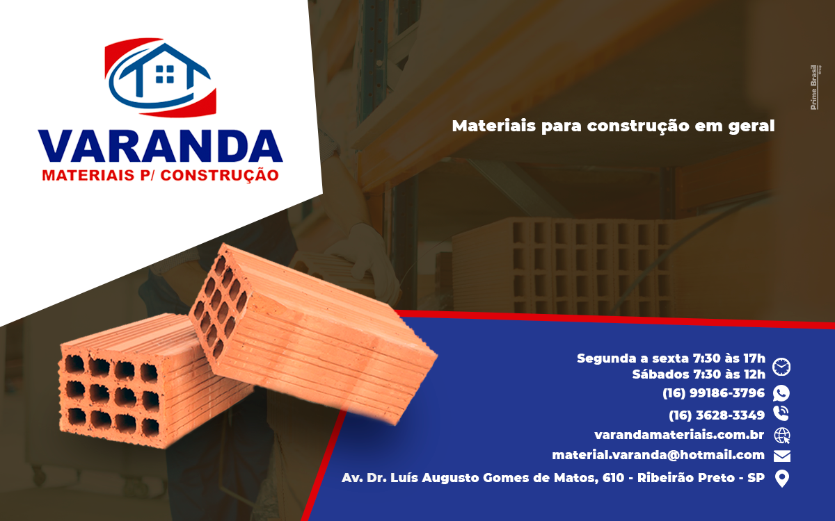 Varanda - Materiais para Construção em Ribeirão Preto-SP - Área 17 - Seu guia de empresas em São José do Rio Preto e região.
